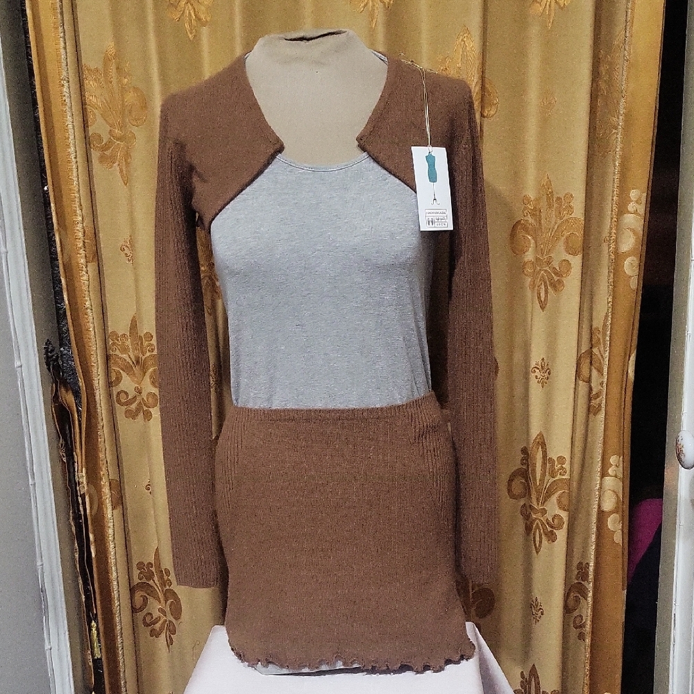 Custom Made Shrug + Mini Skirt Cashmere Blend